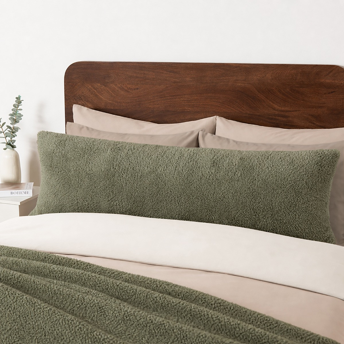 OHS Teddy Bolster Pillow - Woodland  Green>