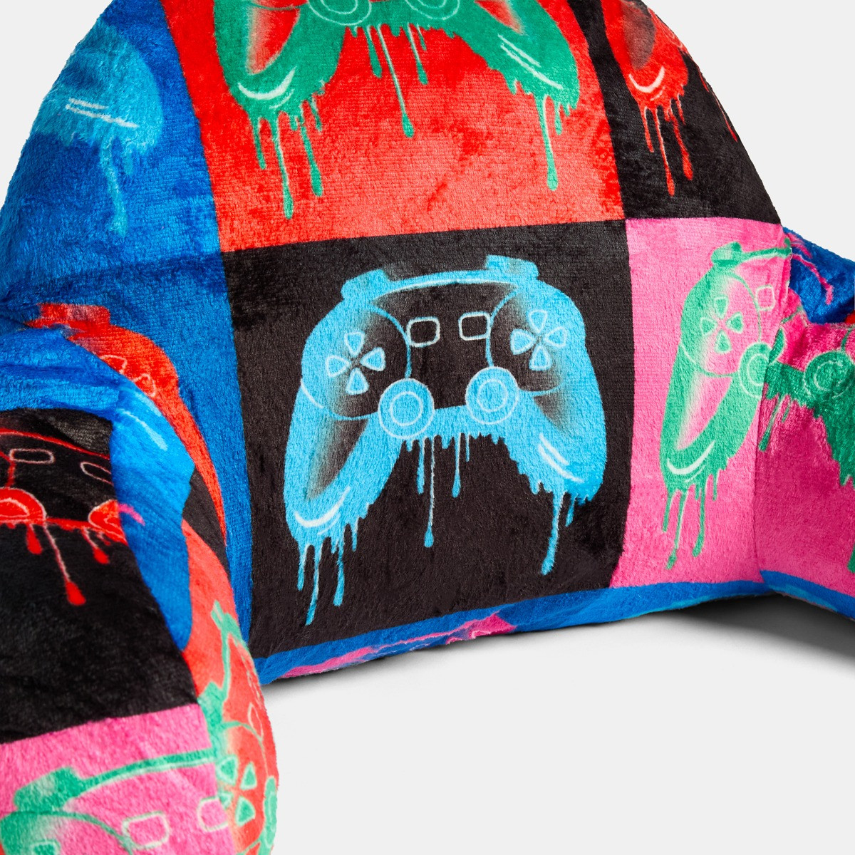 OHS Kids Controller Check Cuddle Cushion - Neon>