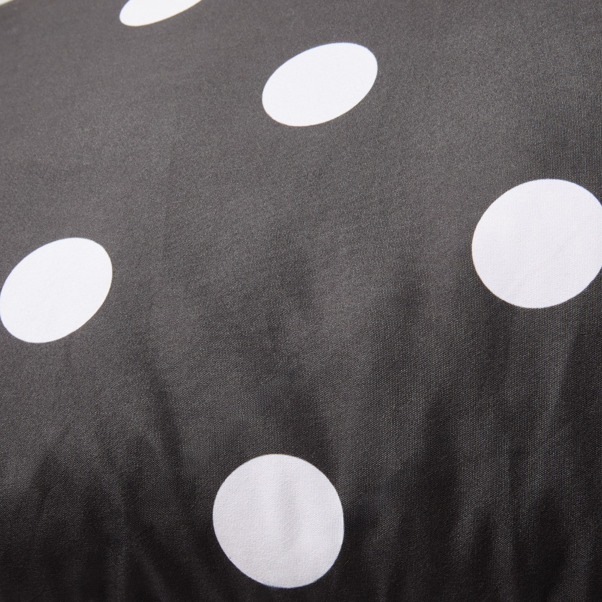 OHS Polka Dot Frill Edge Bolster Pillow - Monochrome>