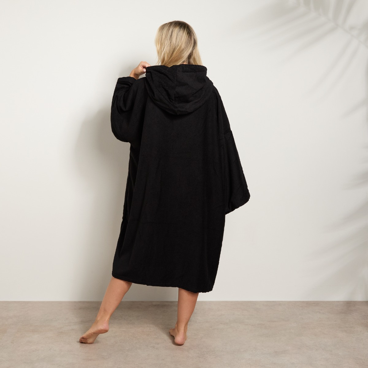 OHS Adult Towel Poncho - Black>