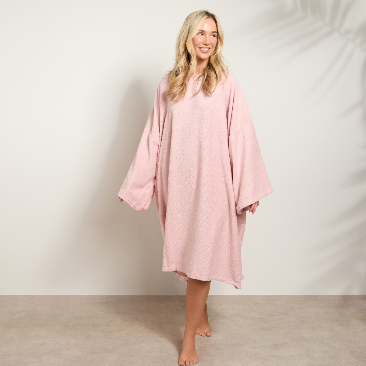 OHS Adult Towel Poncho - Blush Pink>