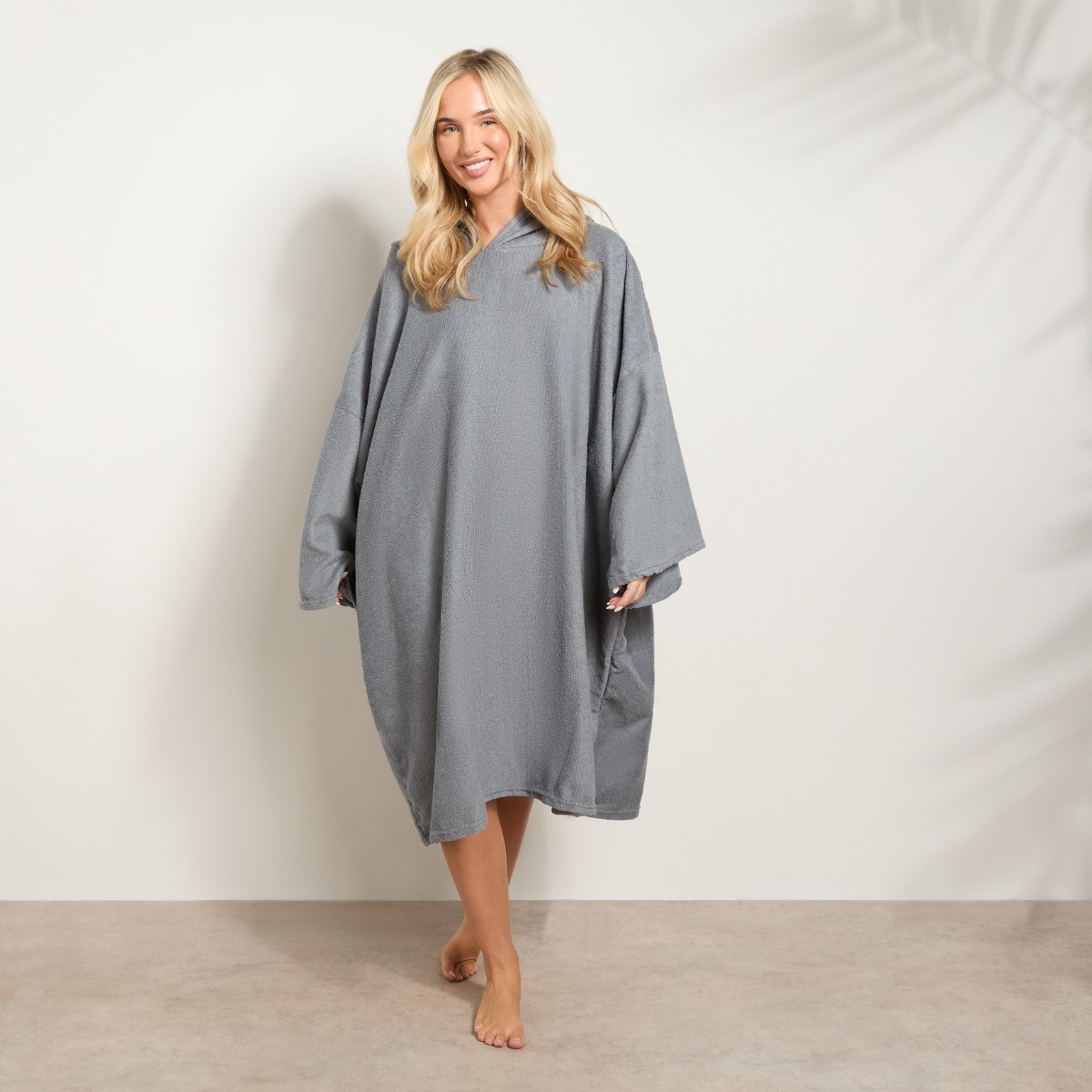 OHS Adult Towel Poncho - Charcoal Grey>