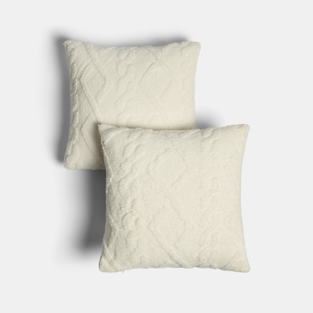 OHS Cable Knit Cushion Covers - Cream >