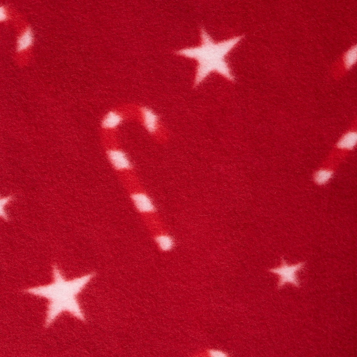 OHS Candy Cane Print Fleece Throw - Red >