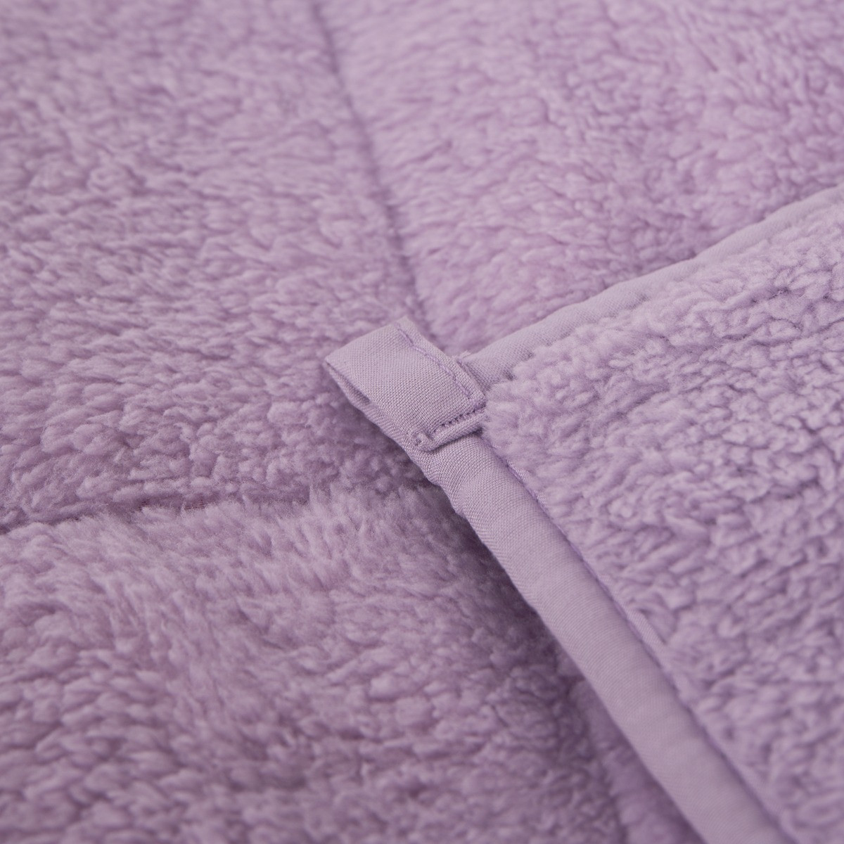 OHS Kids Teddy Fleece Weighted Blanket, Lilac - 3kg>