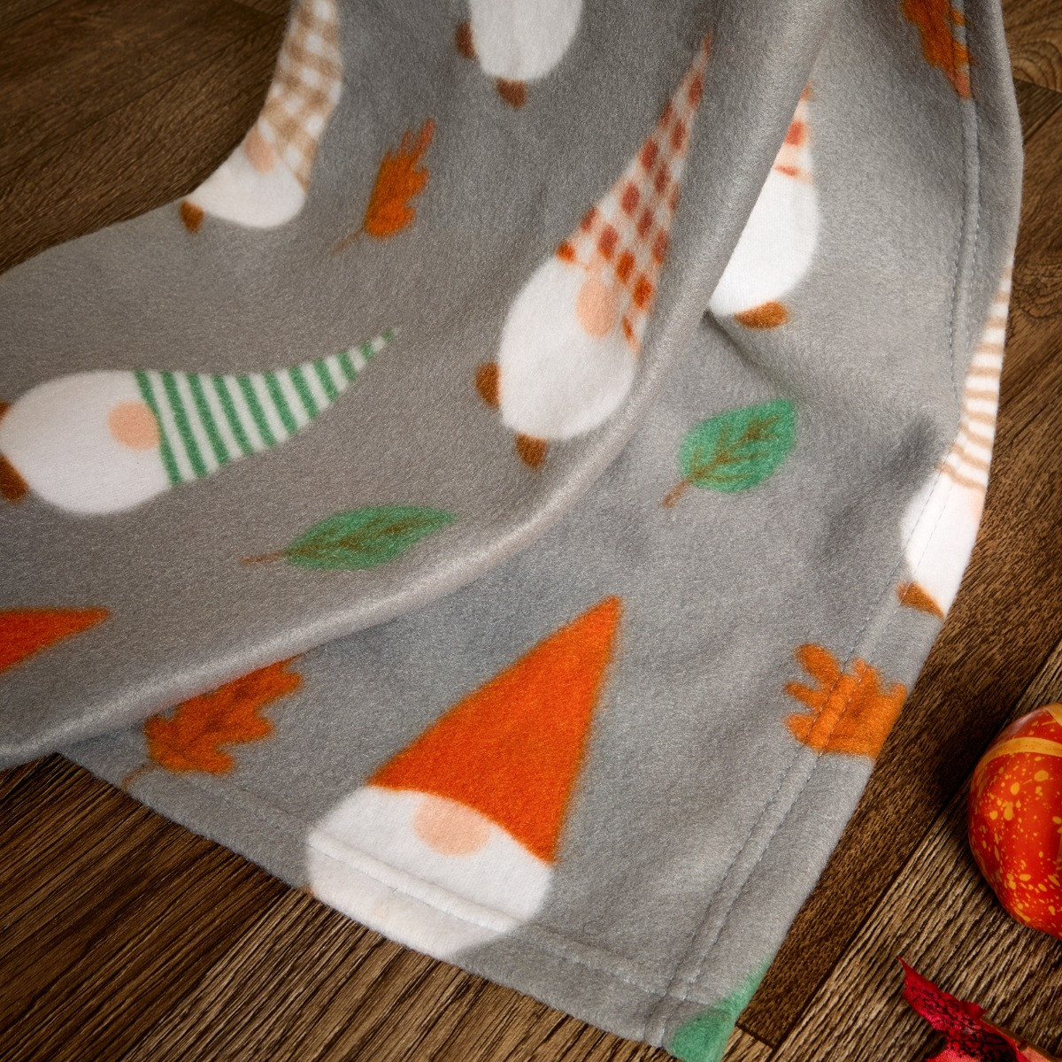 OHS Autumnal Gonk Polar Fleece Throw - Charcoal>