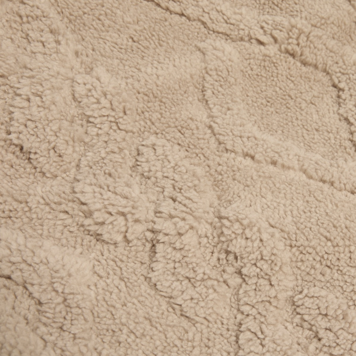 OHS Cable Knit Sherpa Throw - Natural>