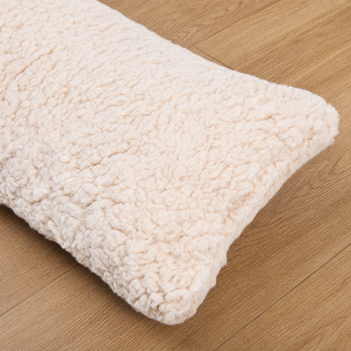 OHS Teddy Fleece Draught Excluder - Natural>