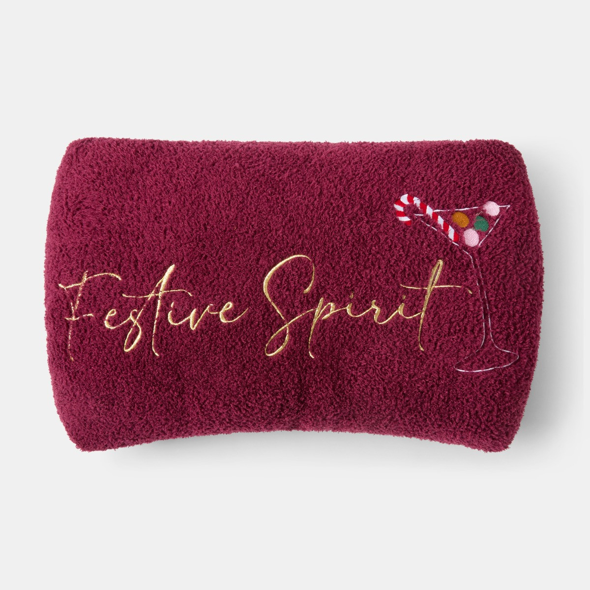 OHS Festive Spirits Slogan Hand Warmer - Burgundy>