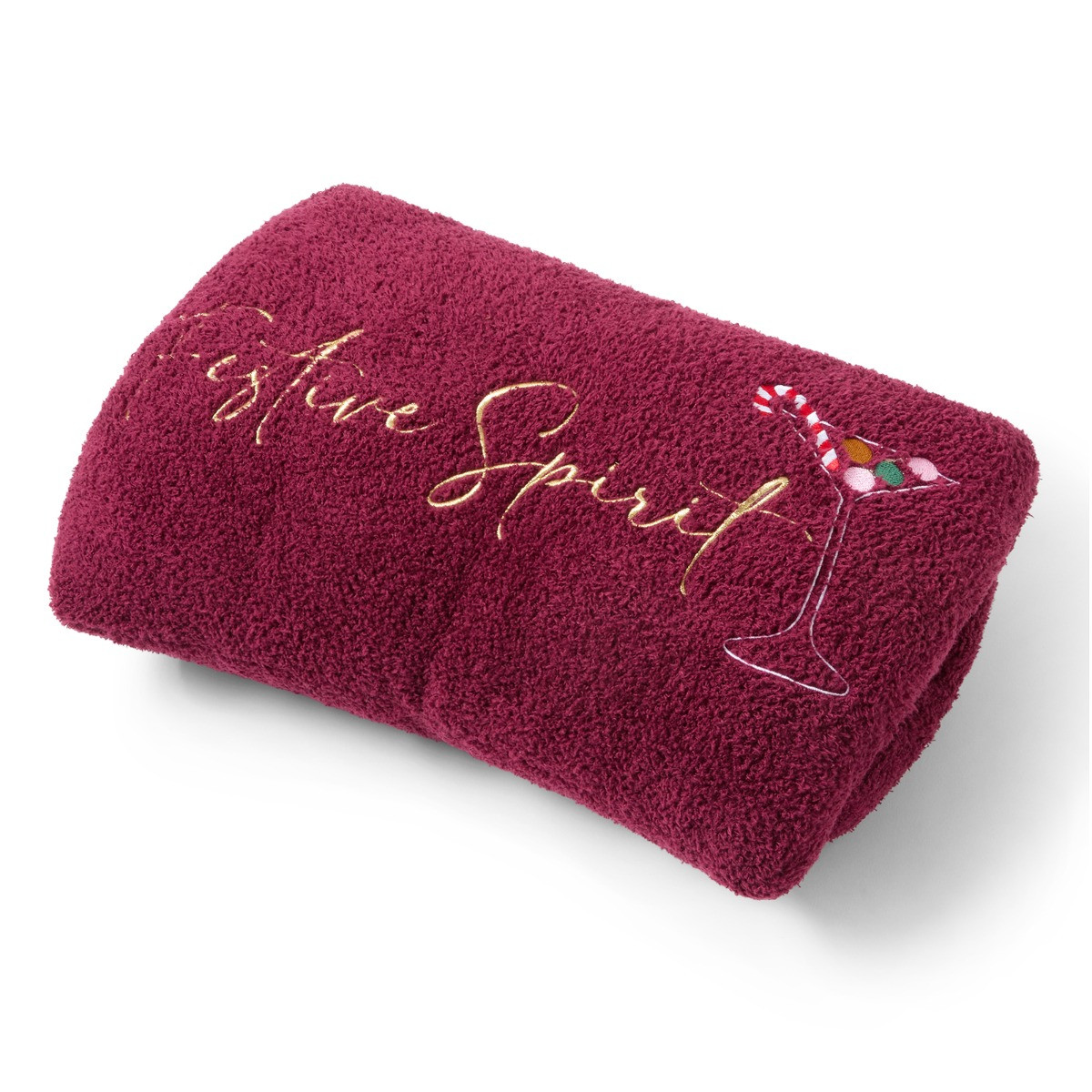 OHS Festive Spirits Slogan Hand Warmer - Burgundy>