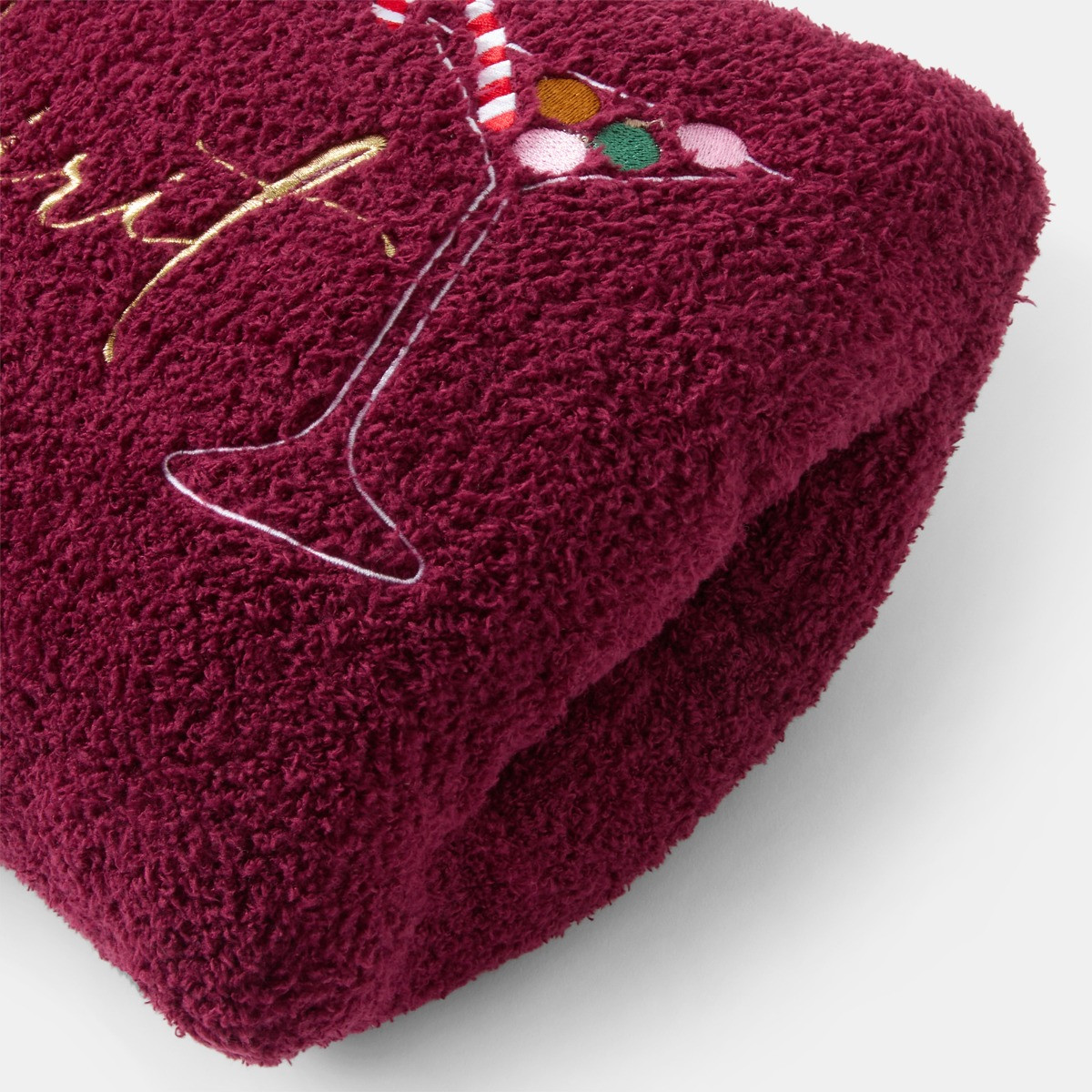 OHS Festive Spirits Slogan Hand Warmer - Burgundy>
