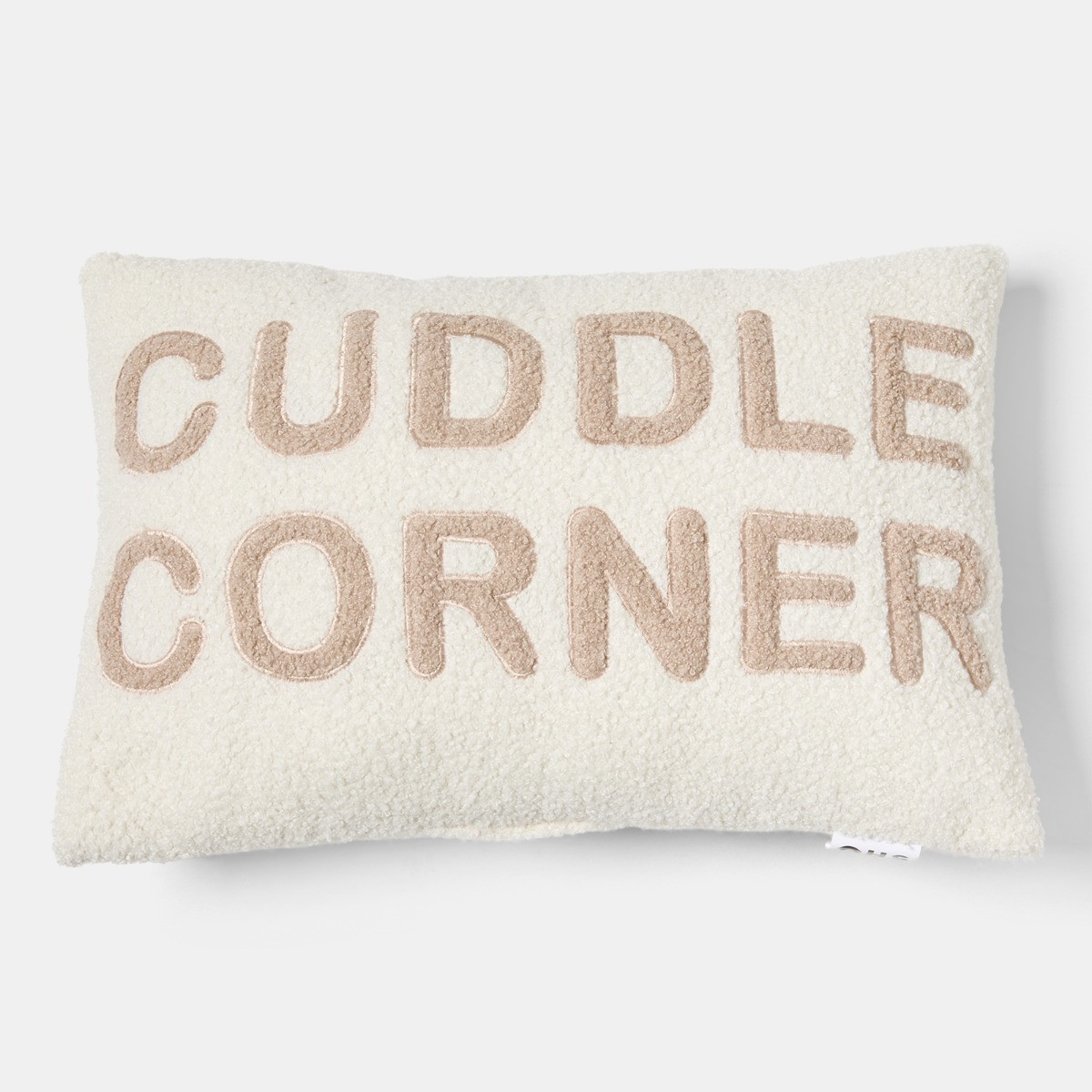 OHS Cuddle Corner Slogan Cushion - Natural>