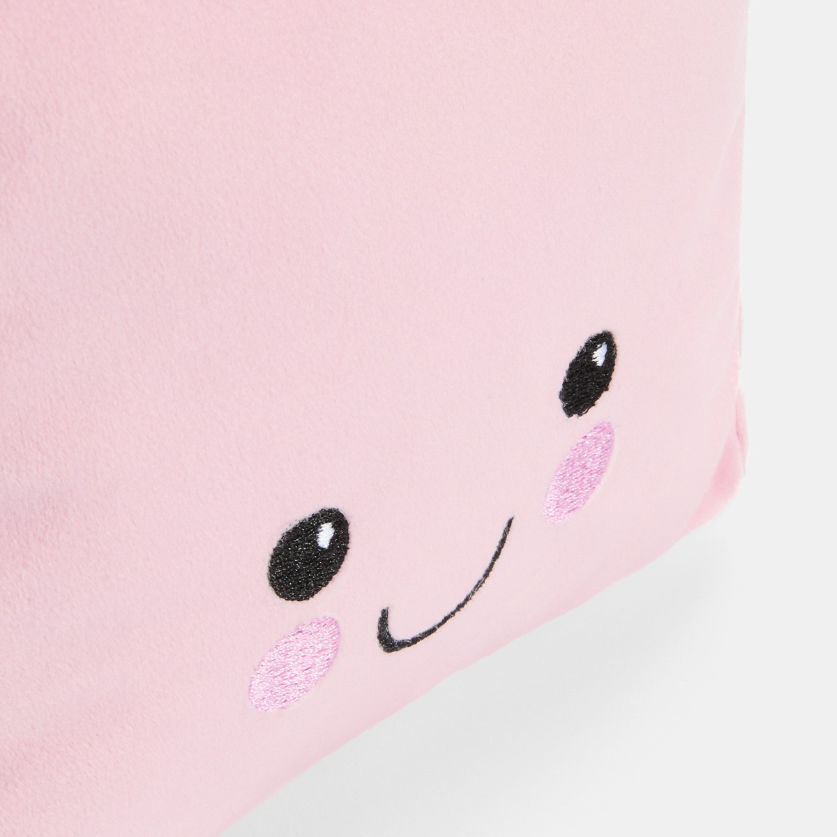 OHS Bow Present Shaped Cushion - Pink/Burgundy>
