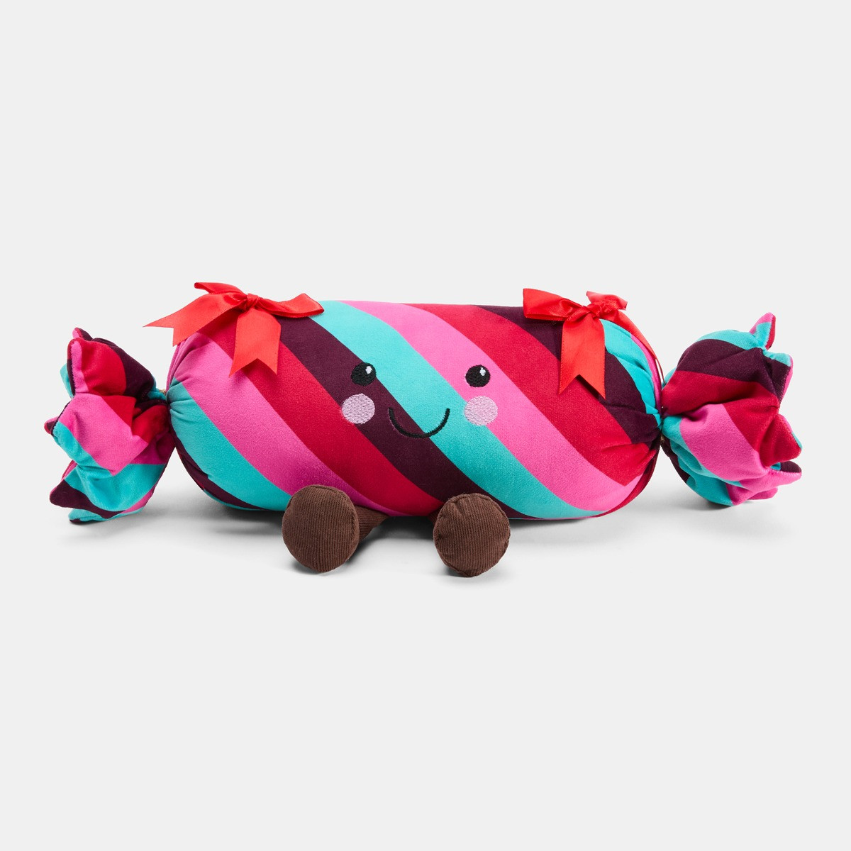 OHS Christmas Cracker Shaped Cushion - Multi>