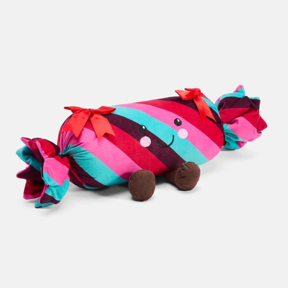 OHS Christmas Cracker Shaped Cushion - Multi>