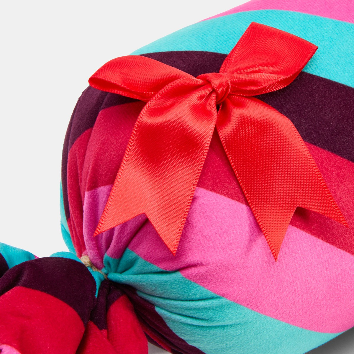 OHS Christmas Cracker Shaped Cushion - Multi>