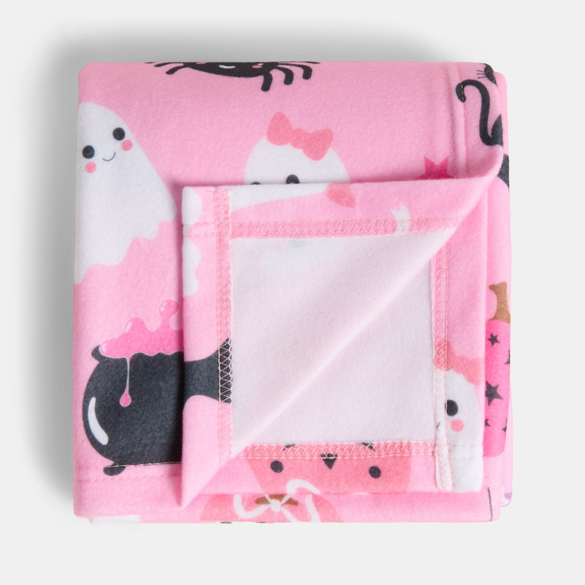 OHS Girl Ghost Fleece Throw - Pink>
