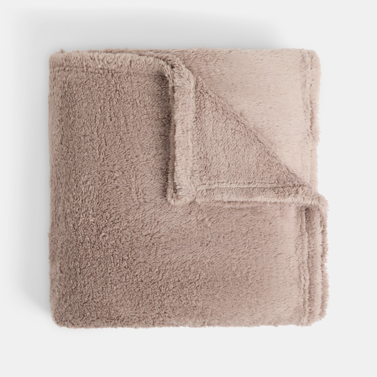 OHS Teddy Fleece Throw - Mink>