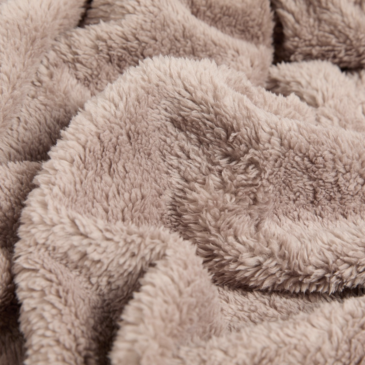 OHS Teddy Fleece Throw - Mink>