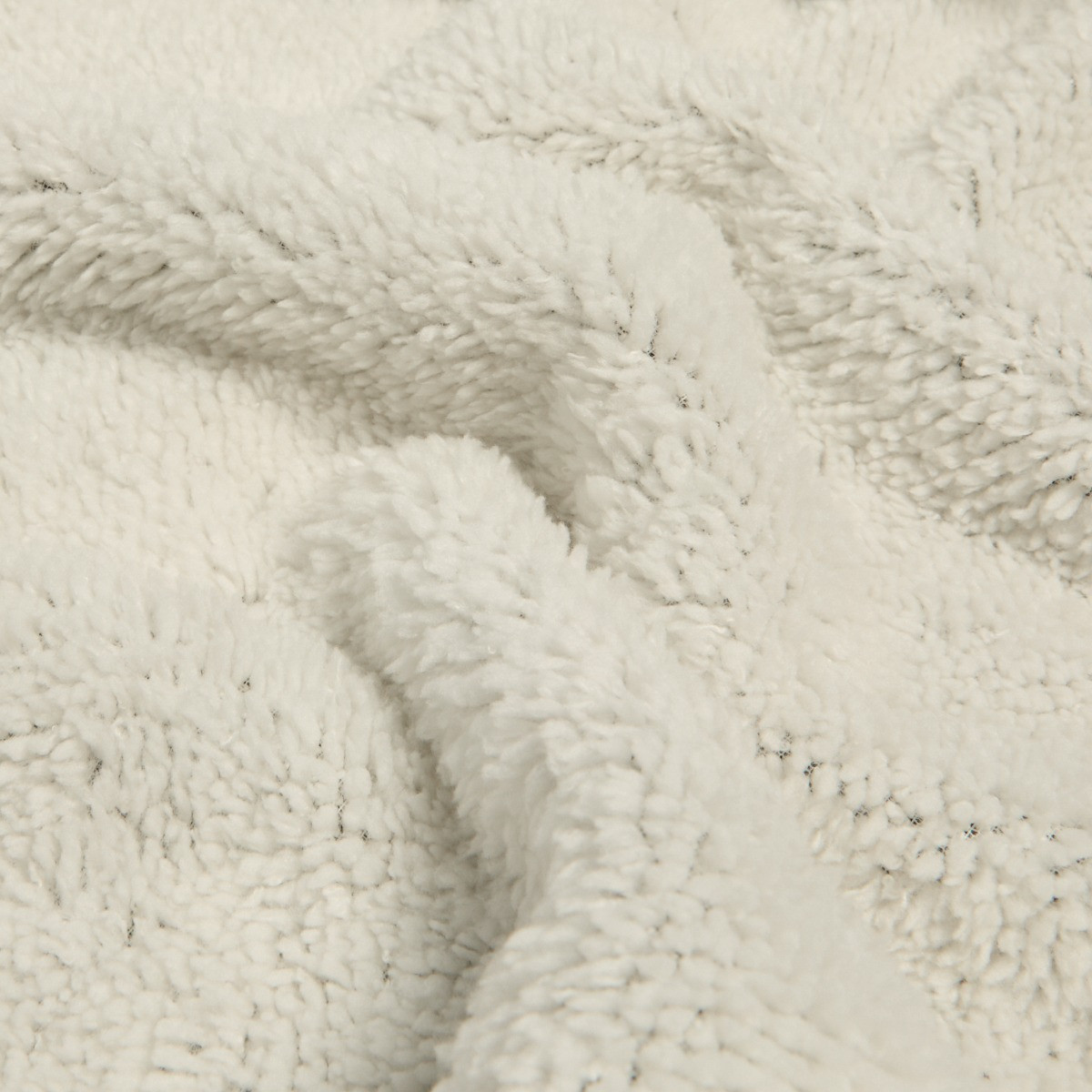 OHS Cable Knit Sherpa Throw - Brown>