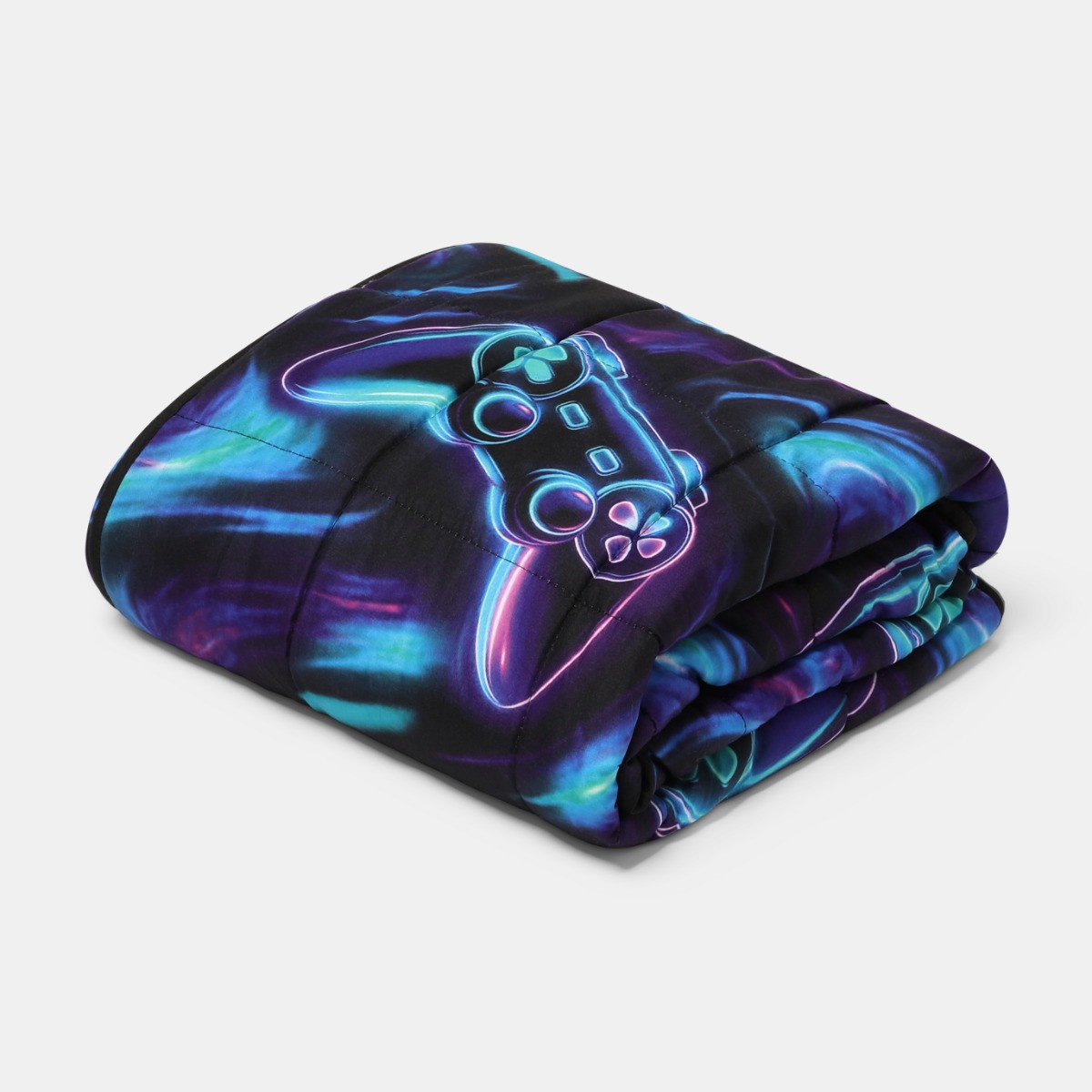 OHS Kids Teddy Fleece Space Weighted Blanket, Navy - 3kg>