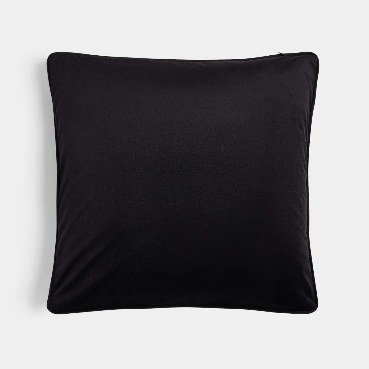 OHS Zebra Print Matte Velvet Cushion Covers - Black>