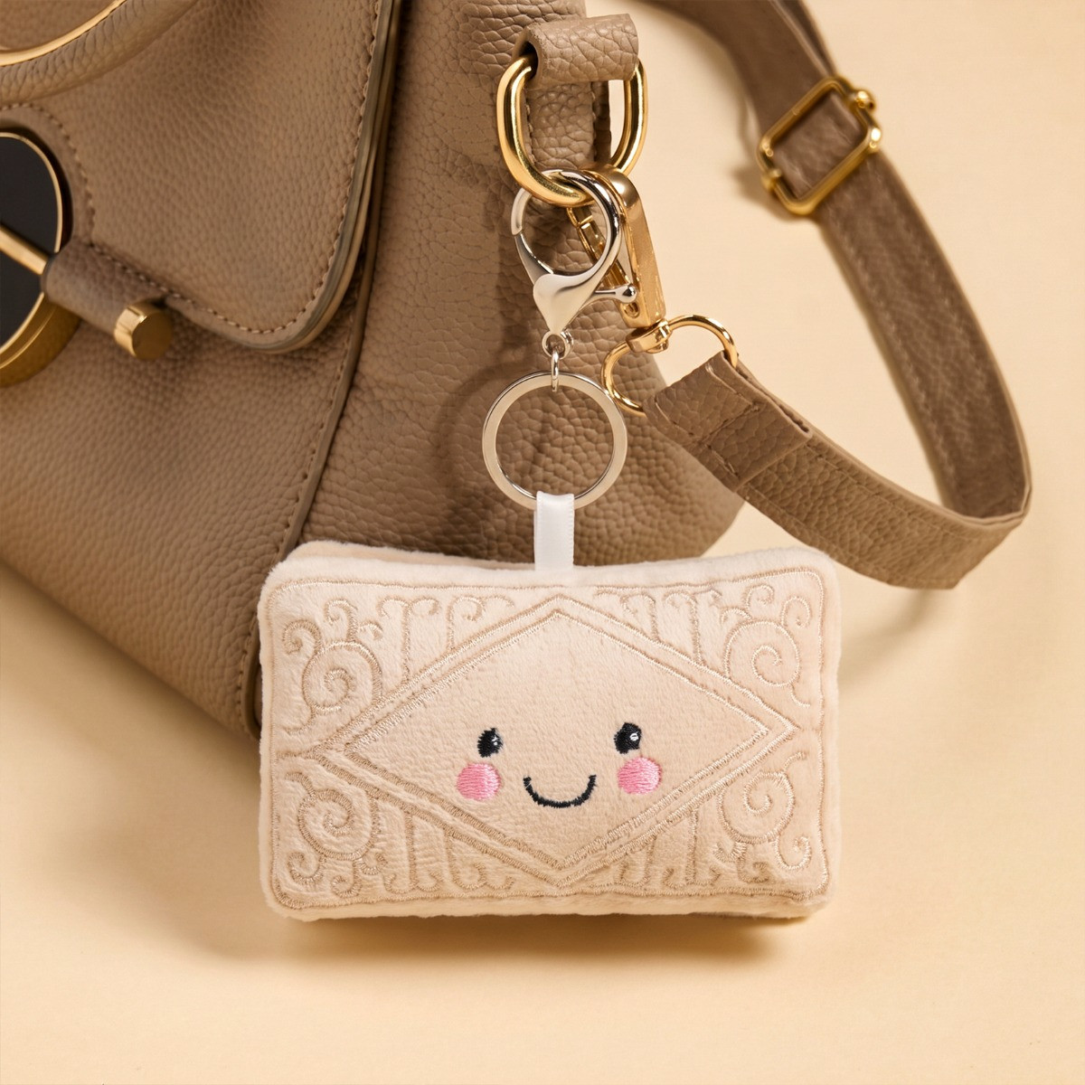 OHS Biscuit Keyring - Cream>