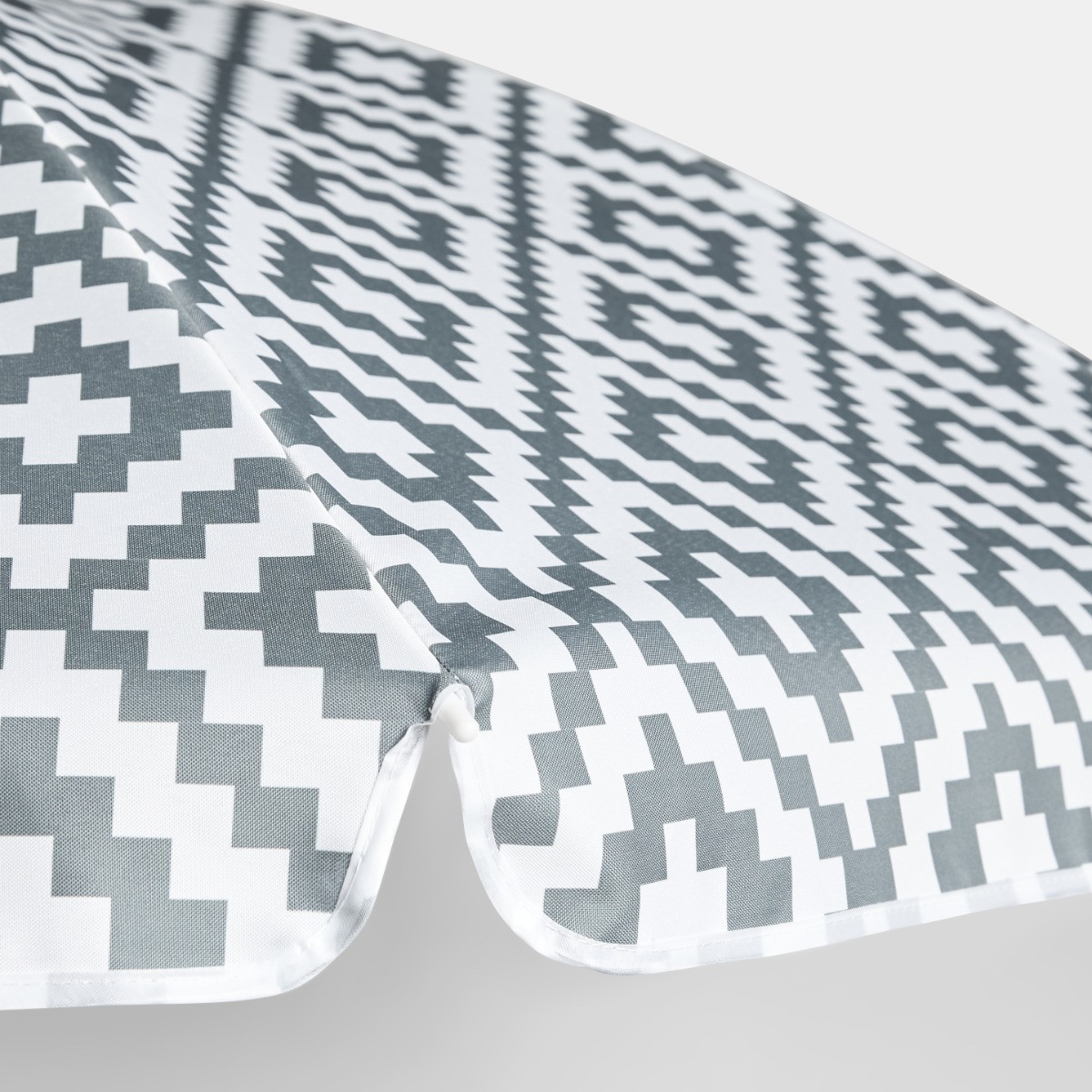 OHS Geometric Print Outdoor Parasol - Grey >