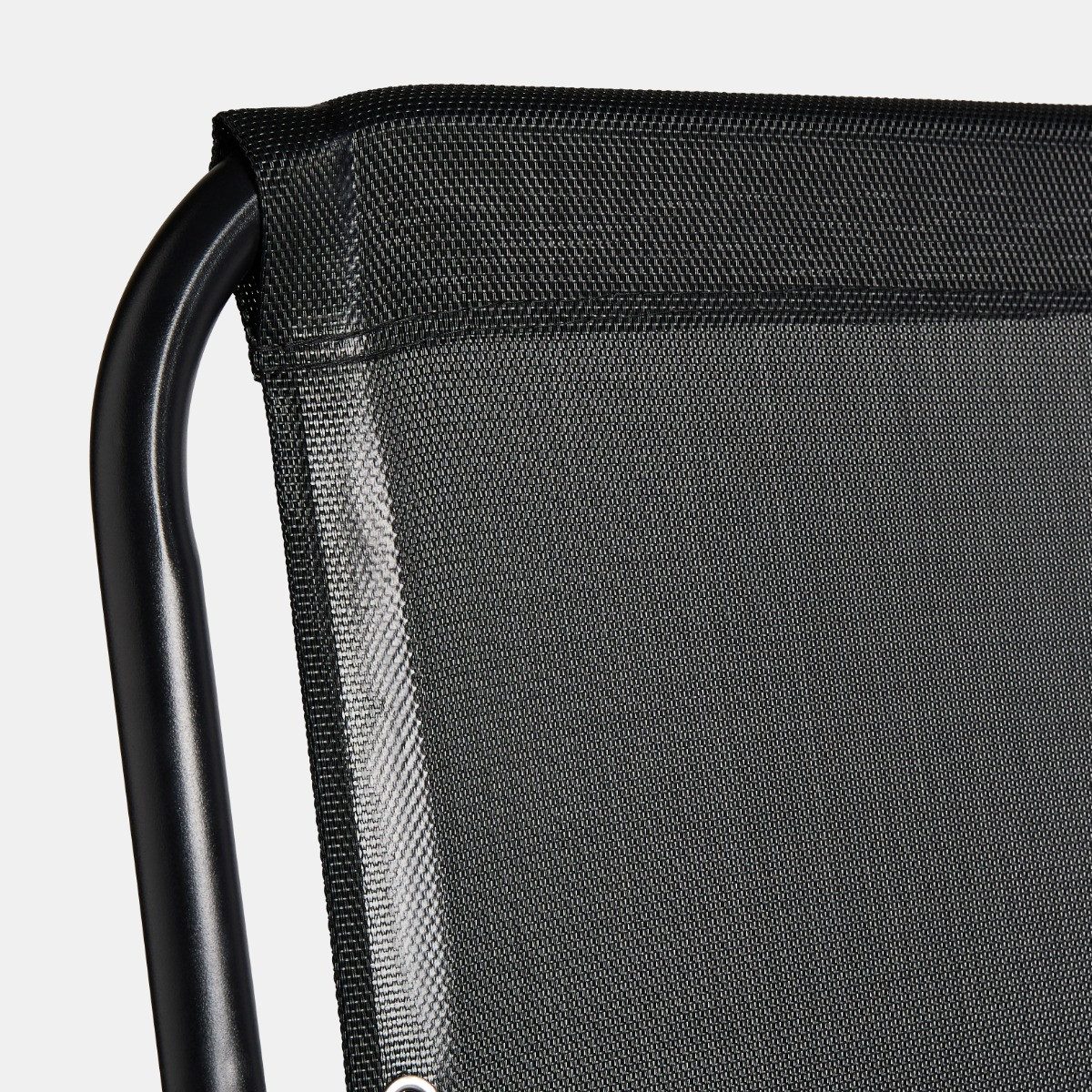 OHS 2 Pack Zero Gravity Sun Lounging Garden Chairs - Black >
