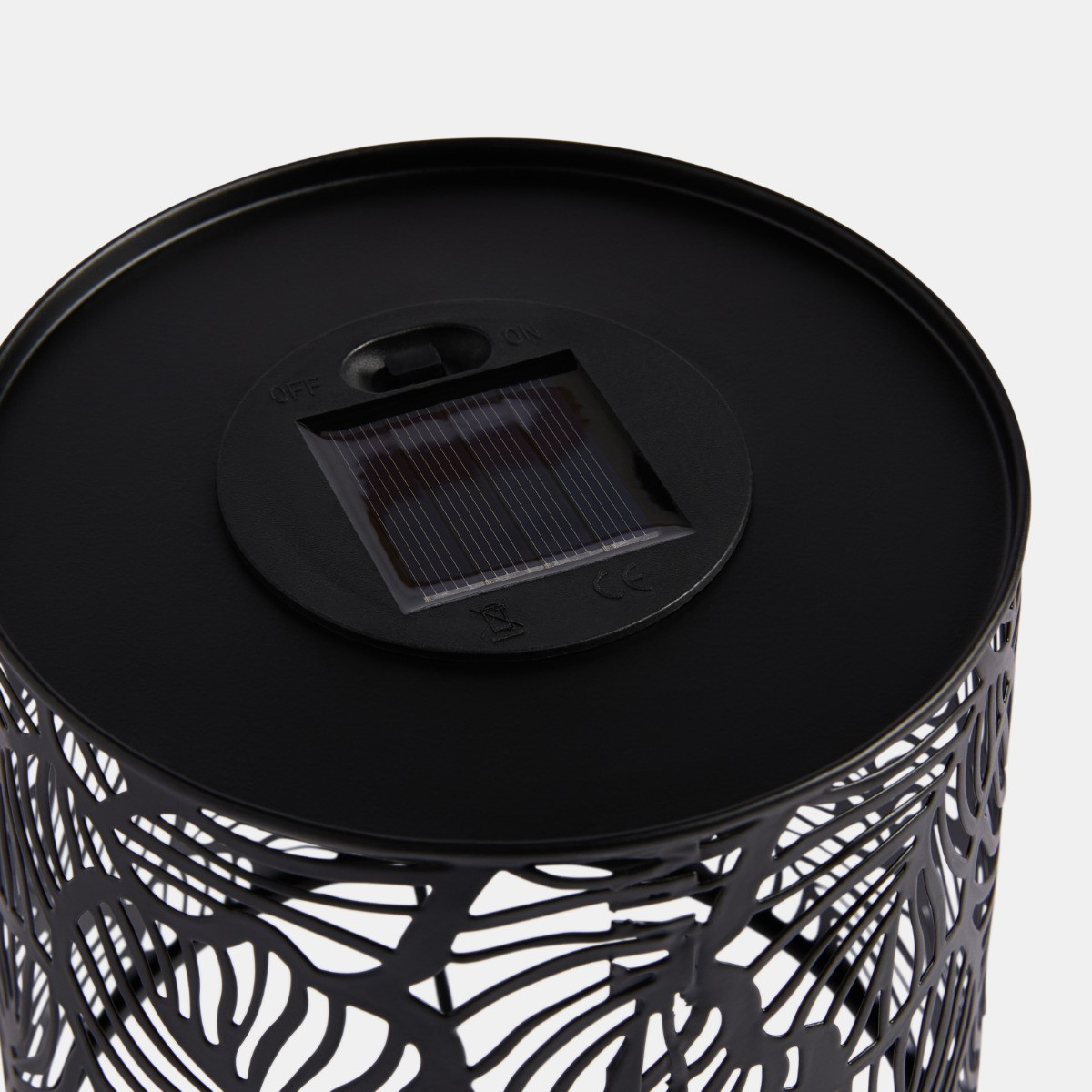 OHS Solar Metal Table Lamp - Black>