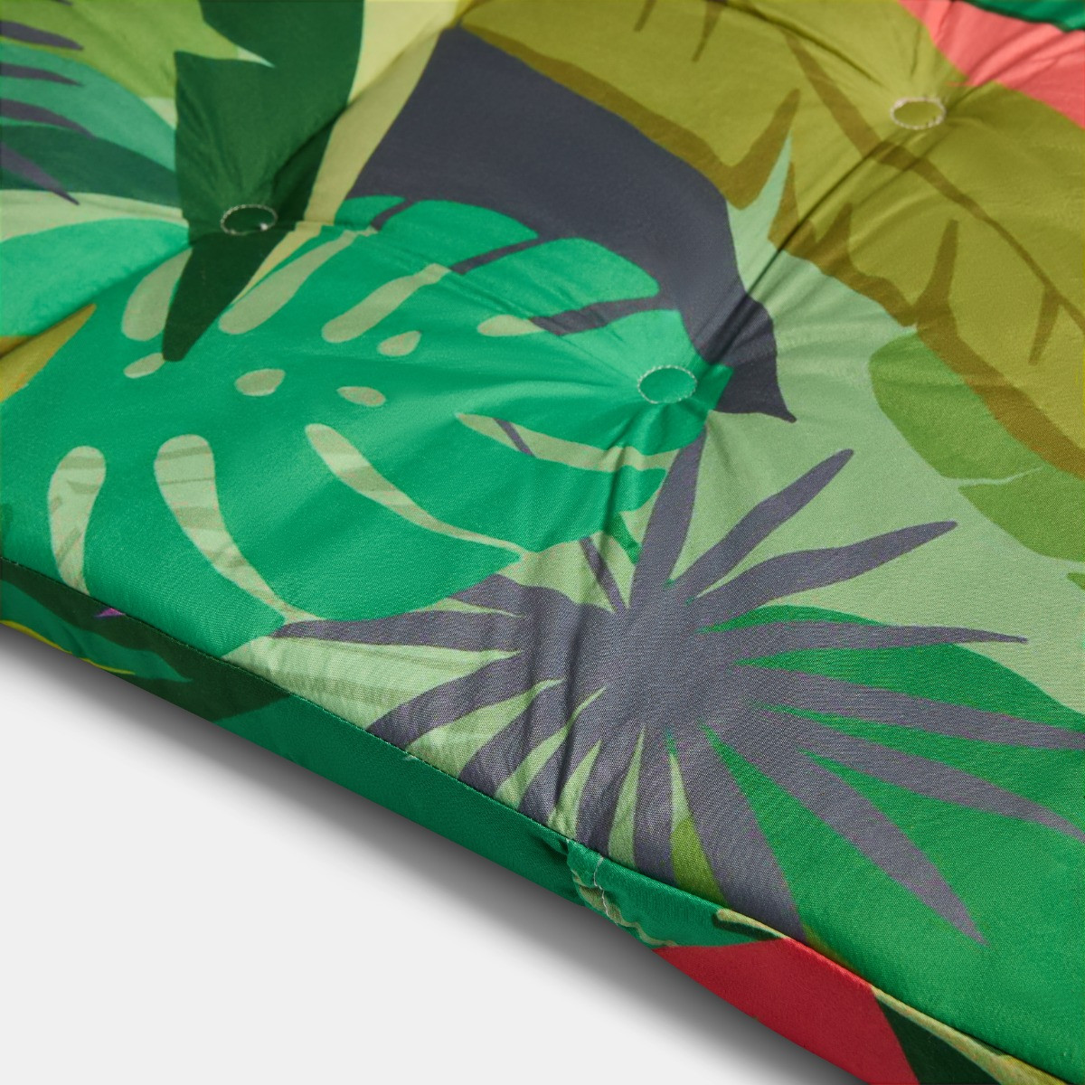 OHS Indoor/Outdoor Palm Print Seat Pad with Back - Green>