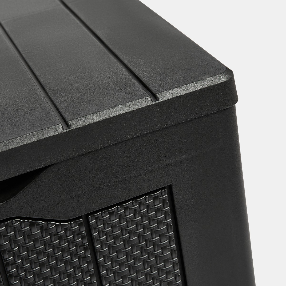 OHS Small Outdoor Garden Storage Box - Black>