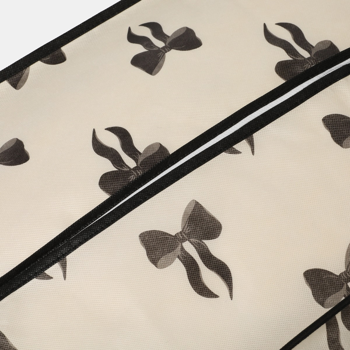 OHS Bow Print Christmas Tree Storage Bag - Monochrome>