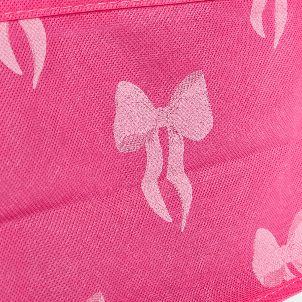 OHS 2 Pack Bow Print 90L Underbed Storage Bag - Hot Pink>