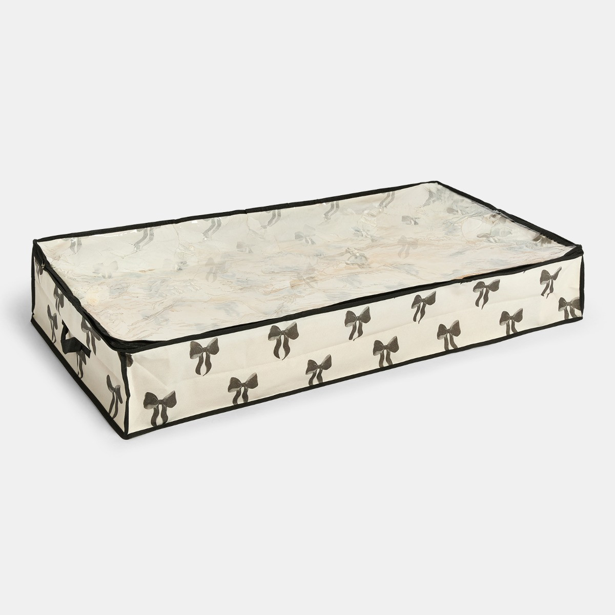 OHS 2 Pack Bow Print 90L Underbed Storage Bag - Monochrome>