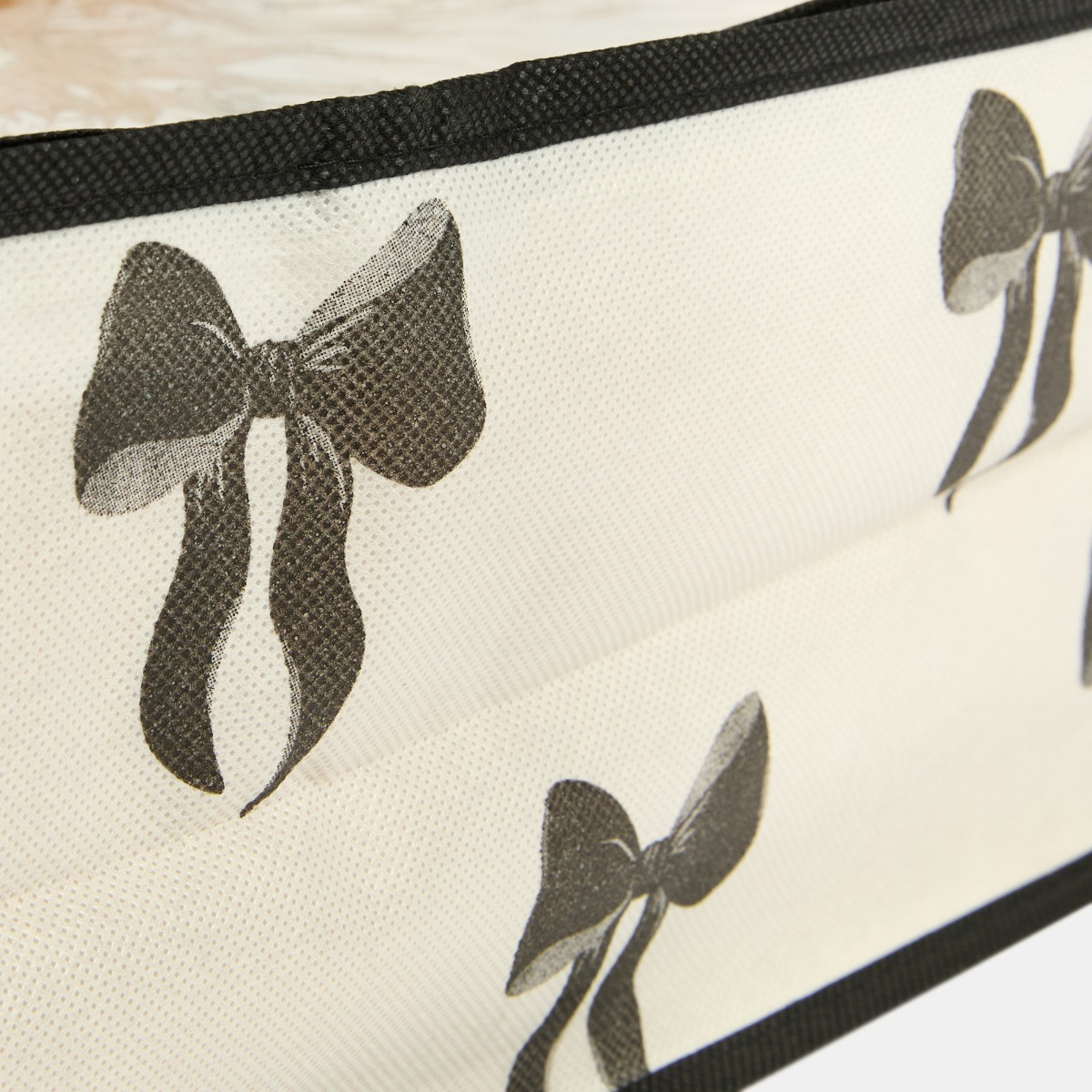 OHS 2 Pack Bow Print 90L Underbed Storage Bag - Monochrome>