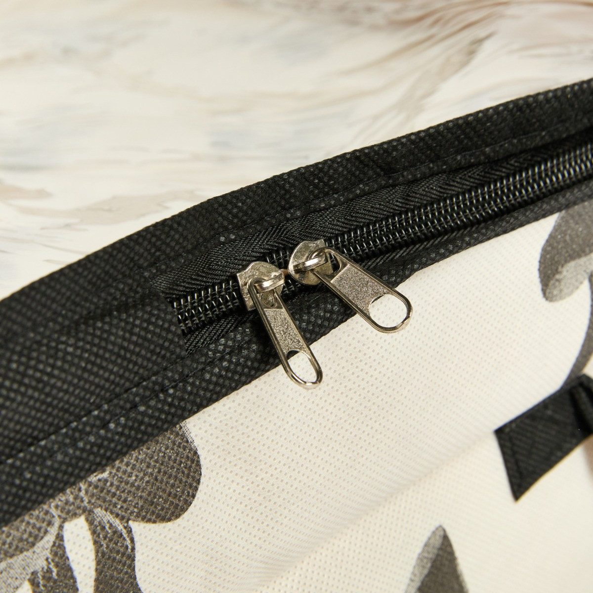 OHS 2 Pack Bow Print 90L Underbed Storage Bag - Monochrome>