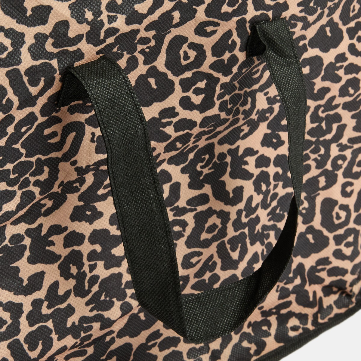 OHS 2 Pack Leopard Print 90.3L Underbed Large Clothes Storage Bag - Natural>