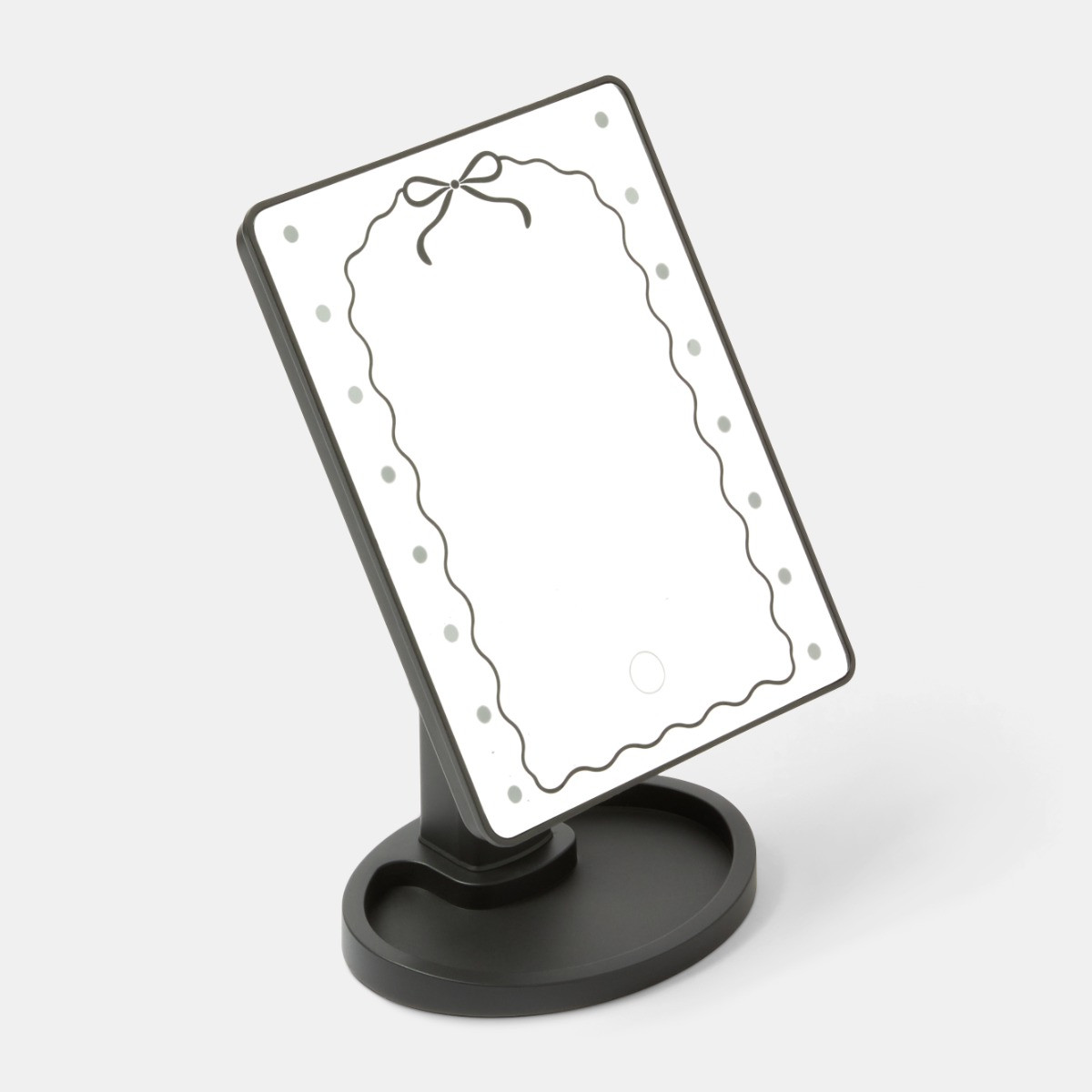 OHS LED Bow Vanity Mirror - Black>
