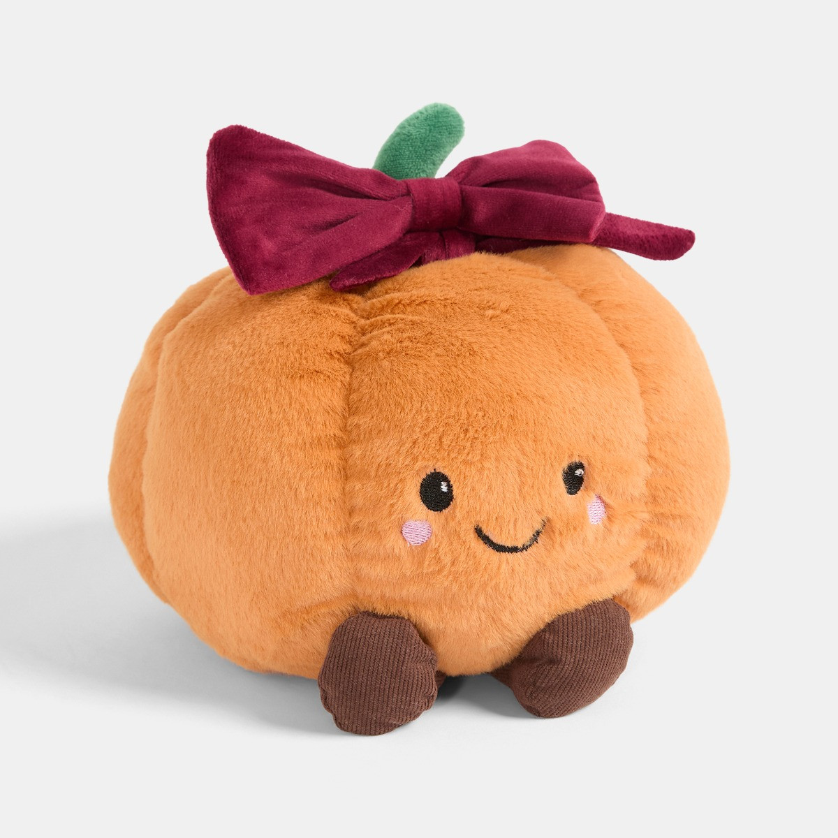 OHS Pumpkin Bow Doorstop - Orange>