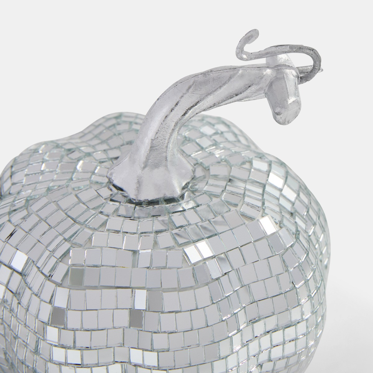 OHS 2 Pack Pumpkin Disco Balls - Silver>