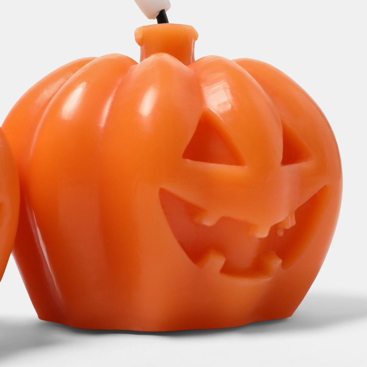 OHS 2 Pack Carved Pumpkin LED Candles - Orange>