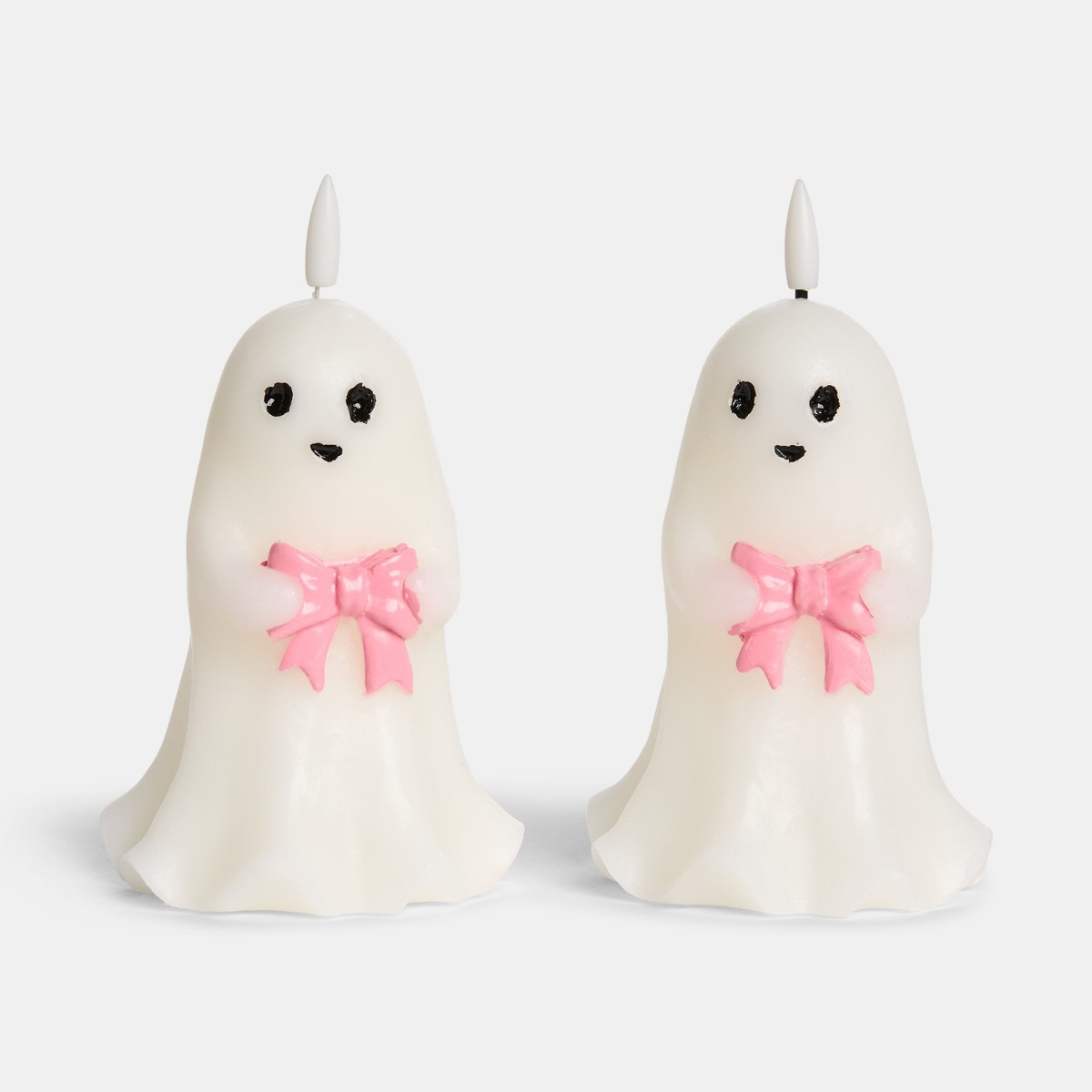 OHS 2 Pack Ghost LED Candles - White>