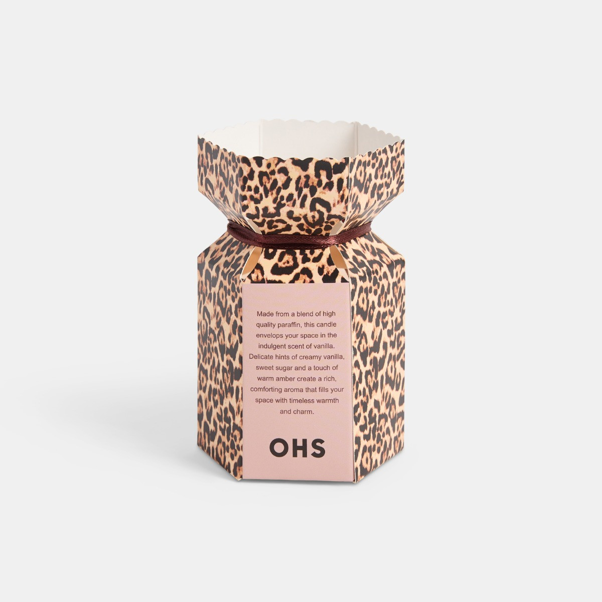 OHS Whipped Vanilla Cream Scented Glass Candle  - Natural>