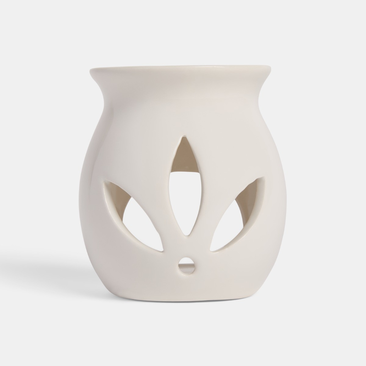 OHS Ceramic Oil Burner , 10ml Oil & 4 Tealights Set, Pumpkin Print - Burgundy>
