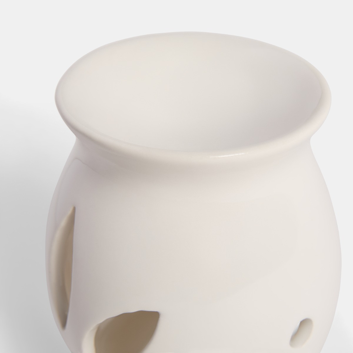 OHS Ceramic Oil Burner , 10ml Oil & 4 Tealights Set, Pumpkin Print - Burgundy>