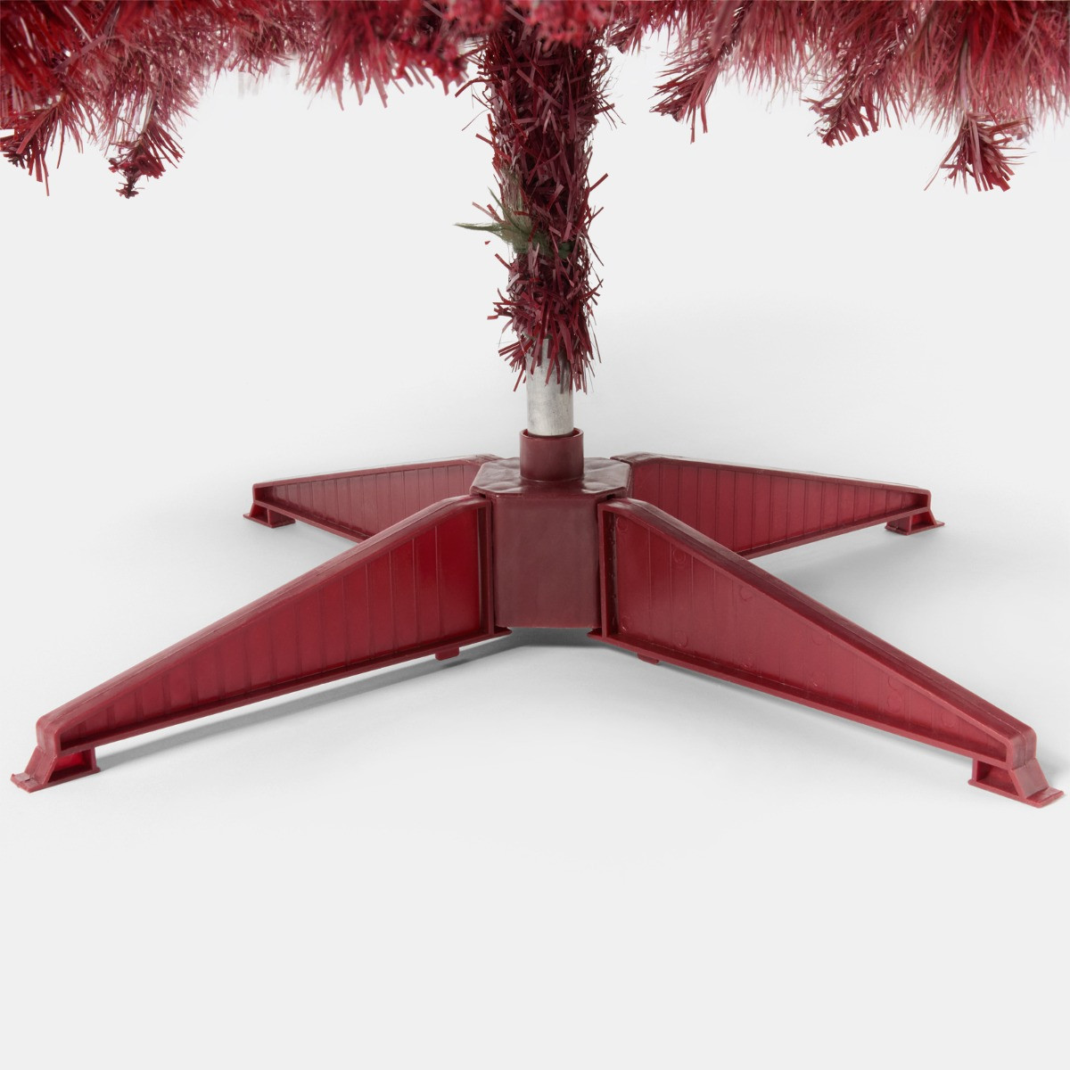 OHS Artificial Autumn / Christmas Tree, Burgundy - 6ft>