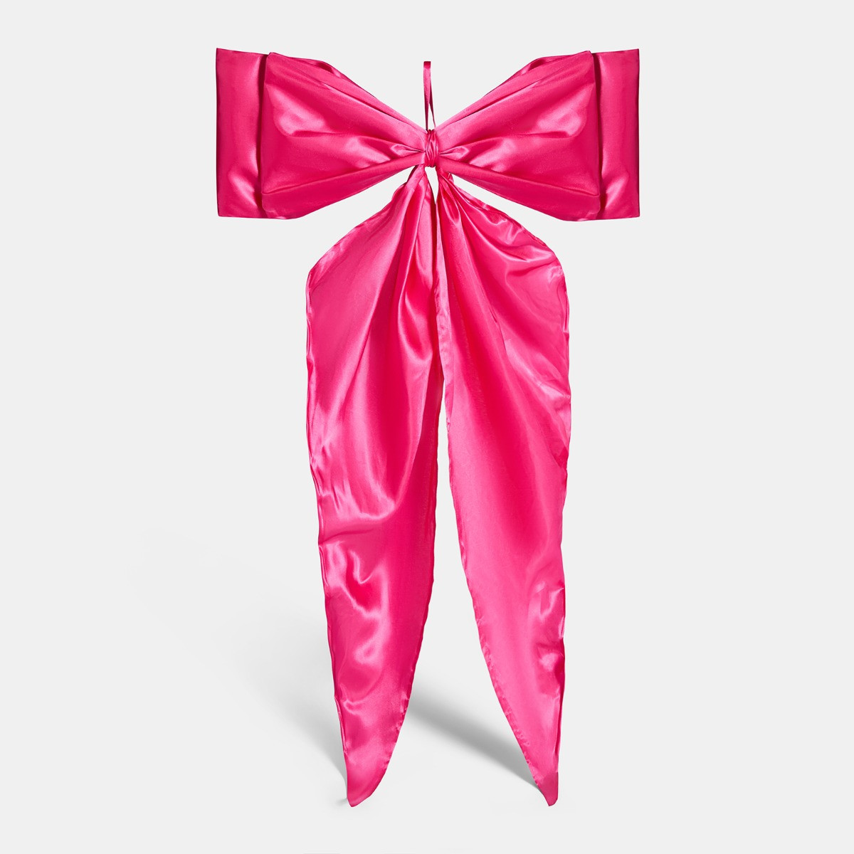 OHS Satin Tree Bow - Hot Pink>