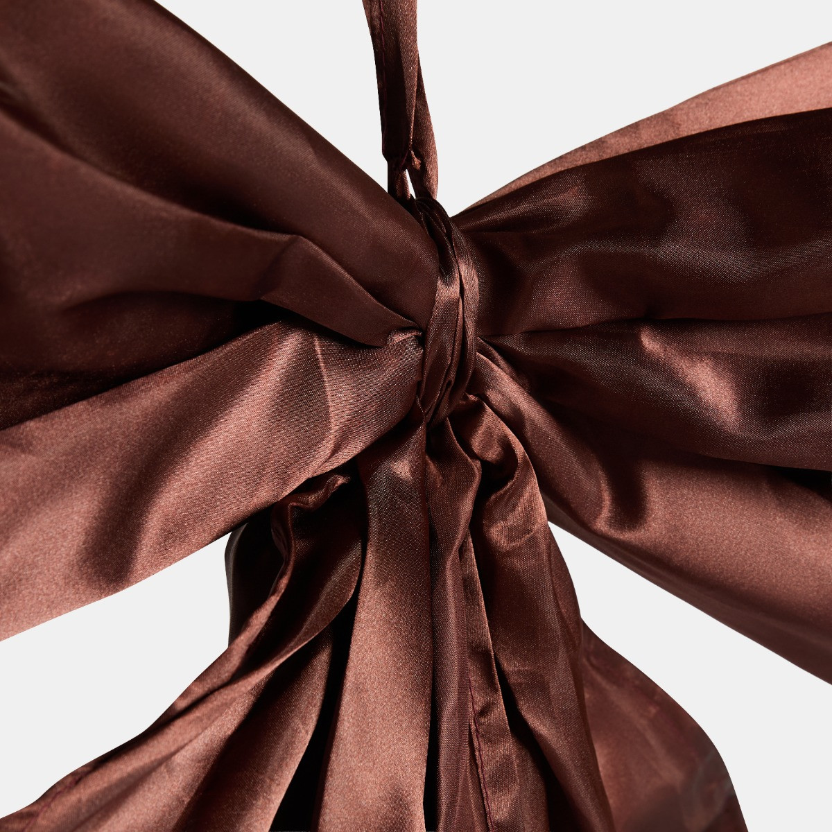OHS Satin Tree Bow - Chocolate>
