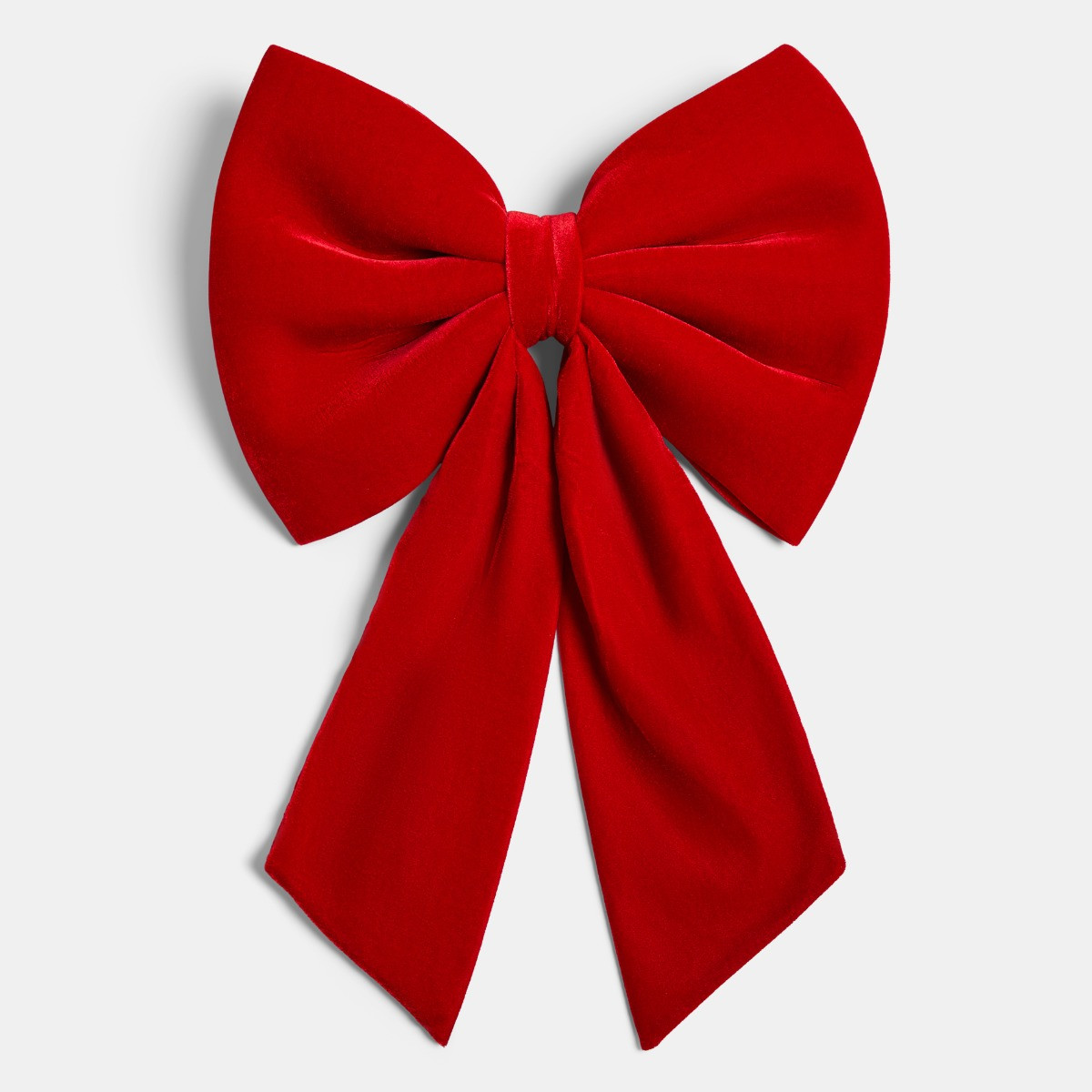 OHS 4 Pack Velvet Chair Bows - Red>